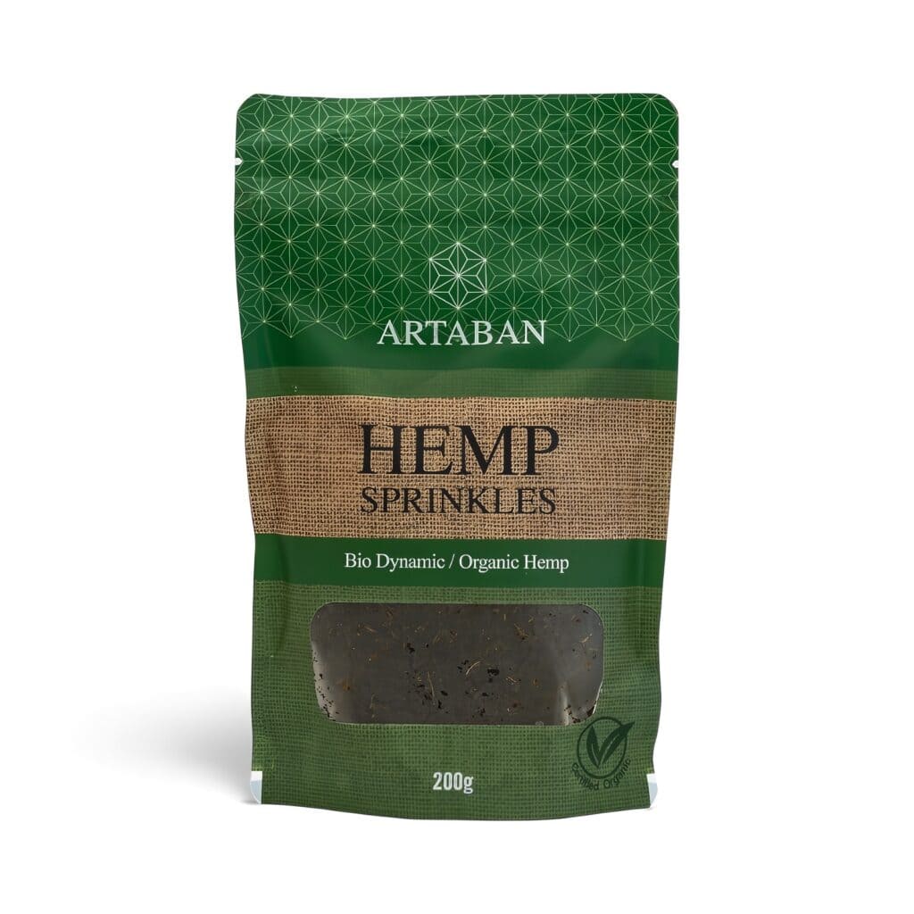 Hemp Sprinkles with Certified Organic Herbs.