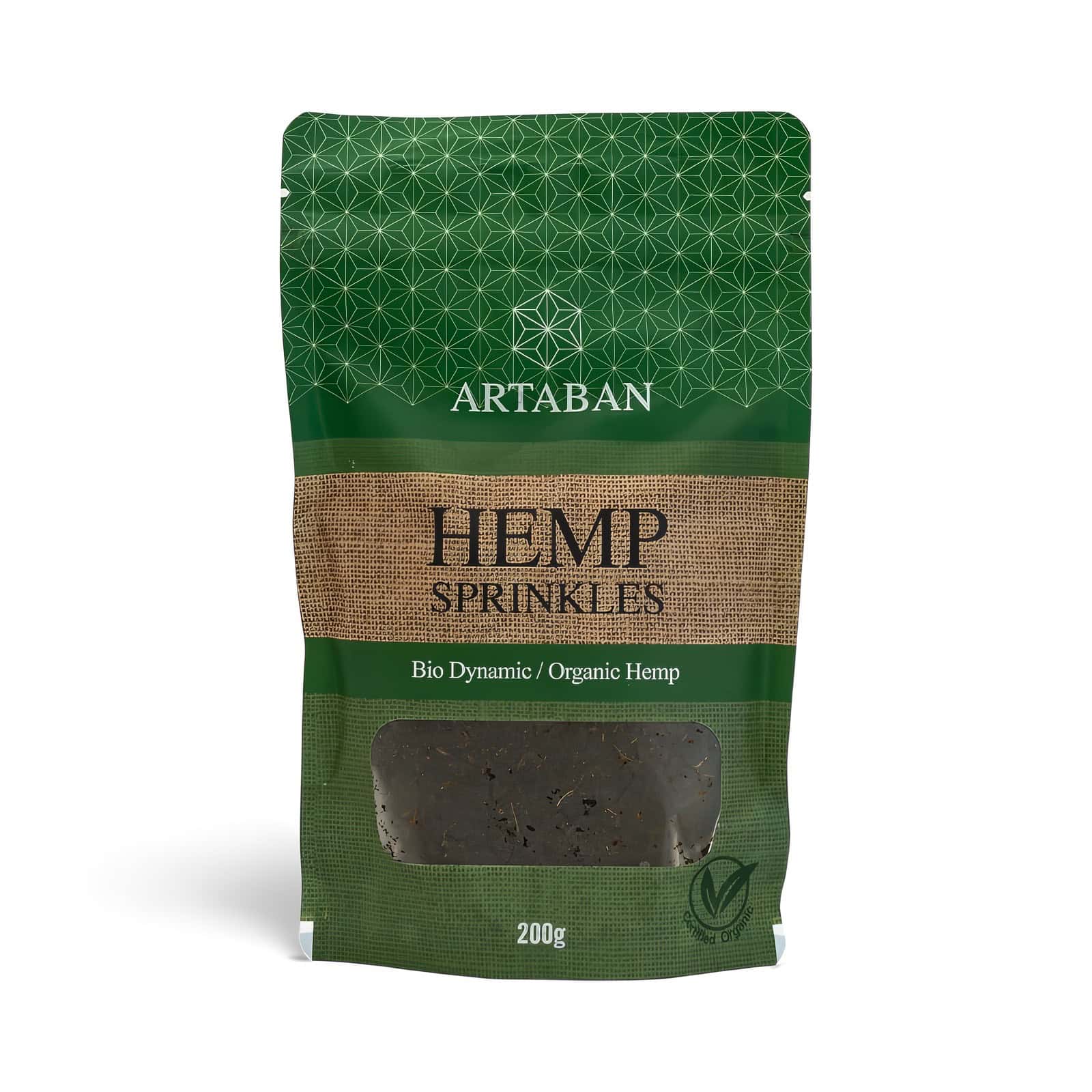 Hemp Sprinkles with Certified Organic Herbs.